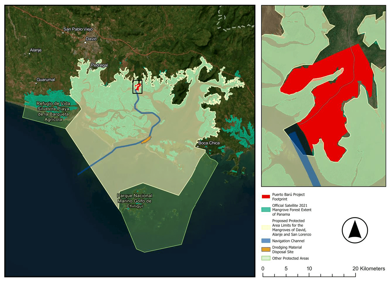 Puerto Barú: Independent scientific report warns about the real magnitude of the environmental damage of the Puerto Barú project in David image