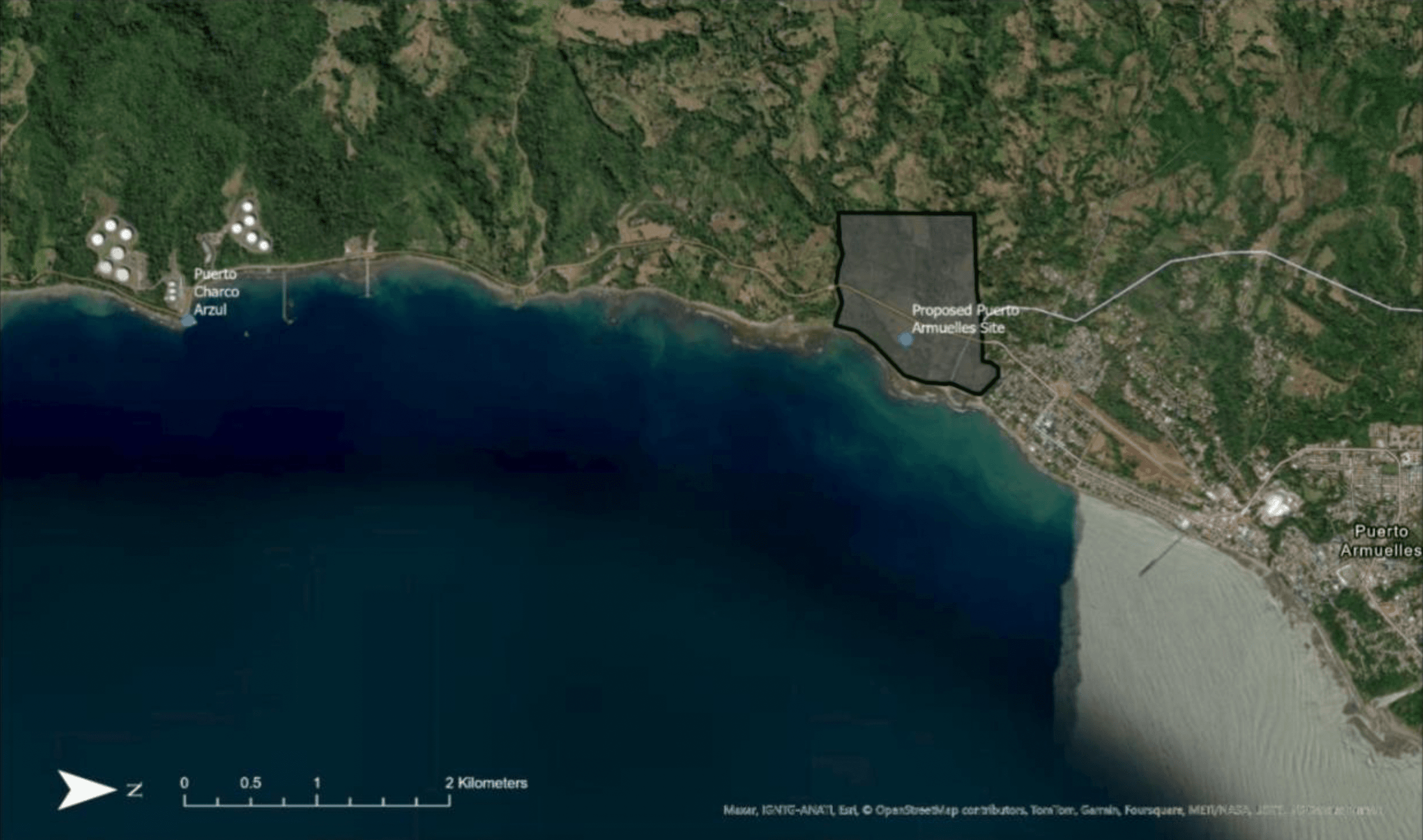 The development of a port at Puerto Armuelles would bring more long-term economic growth to Chiriqui, compared to the Puerto Baru project in David, according to a new image report.