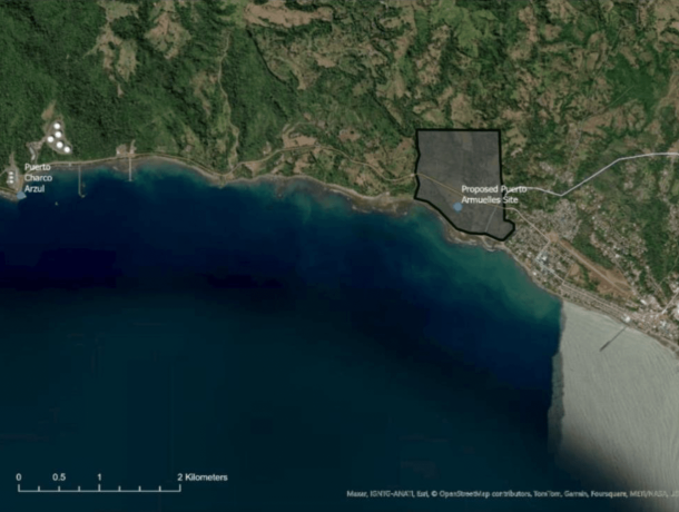 The development of a port at Puerto Armuelles would bring more long-term economic growth to Chiriqui, compared to the Puerto Baru project in David, according to a new image report.