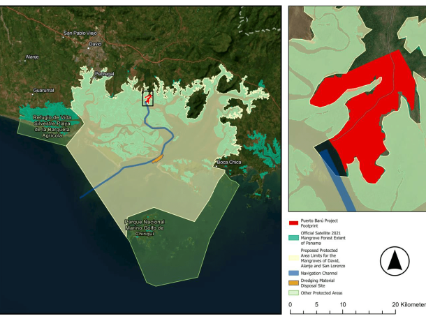 Puerto Barú: Independent scientific report warns about the real magnitude of the environmental damage of the Puerto Barú project in David image